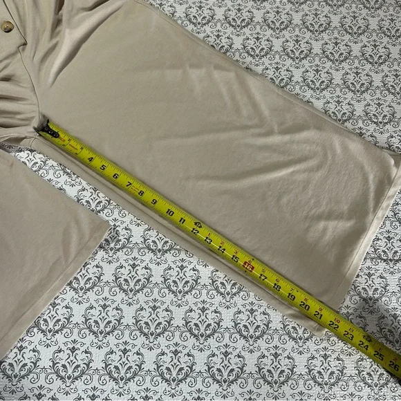 Bershka Beige Button Down Jumpsuit with Tie Waist, Medium - Picture 7 of 16